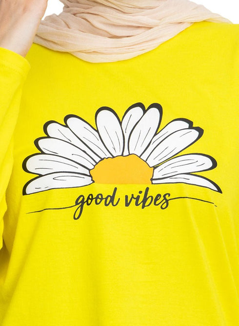 Lemon Printed Long - Sleeve Design 18 - Khotwh